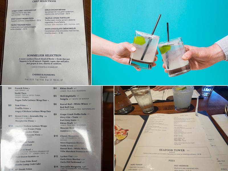 Earls Kitchen + Bar Menu
