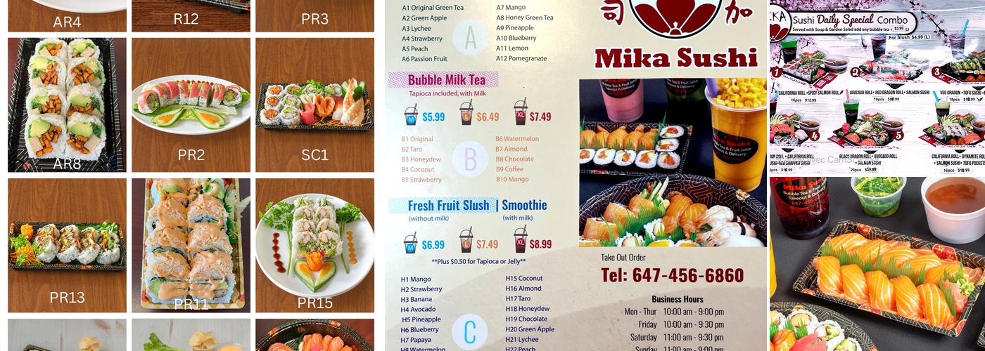 Mika Sushi (Sheppard) Menu