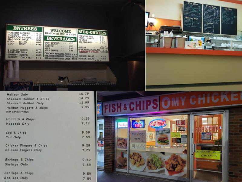 Renforth Mall Fish & Chips Menu