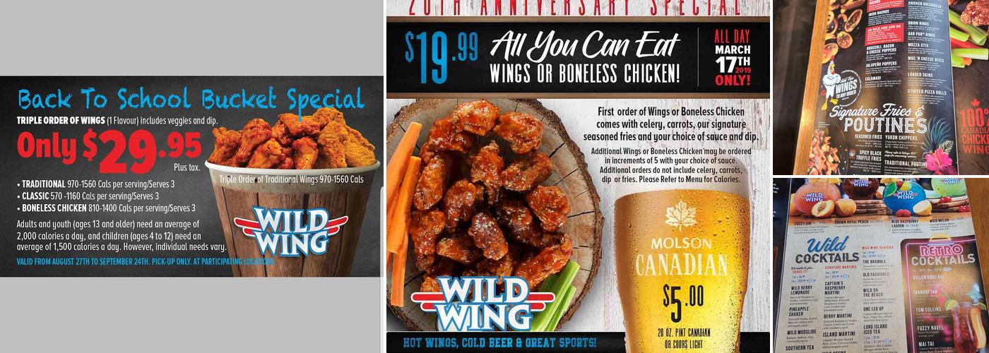 Wild Wing Menu