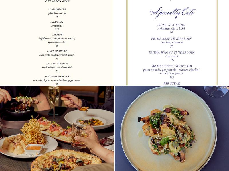 Via Allegro Ristorante Menu