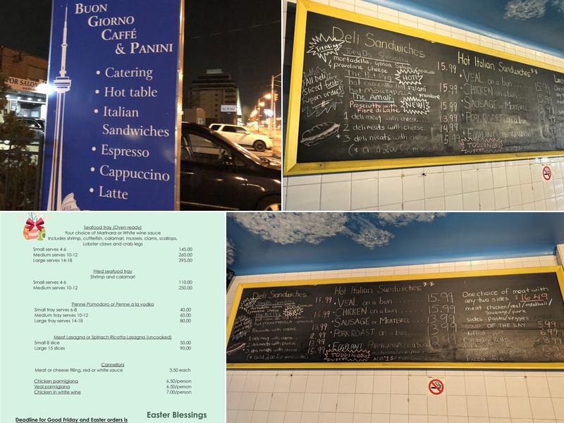 Buon Giorno Café Menu