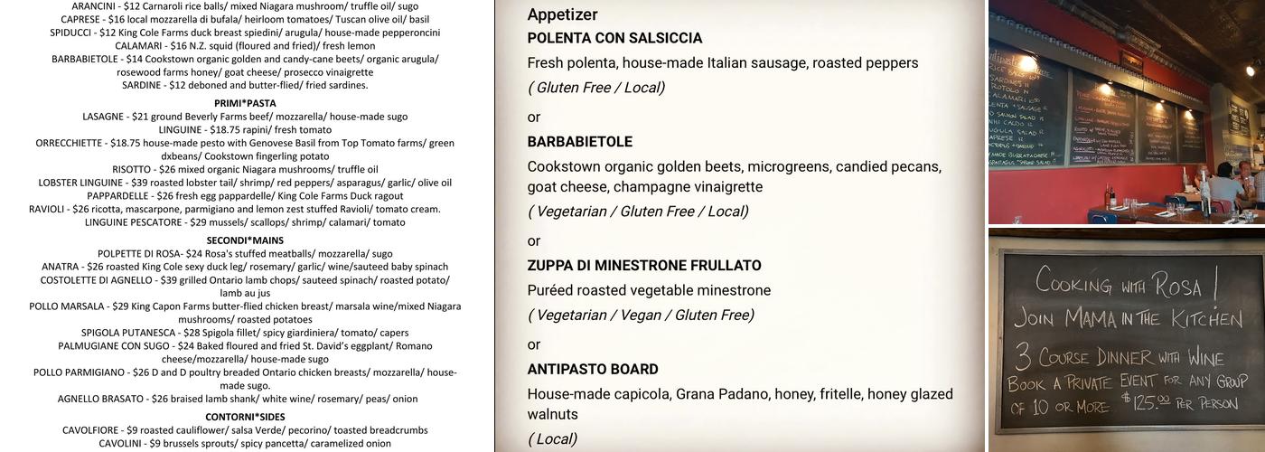 7 Numbers DANFORTH Menu