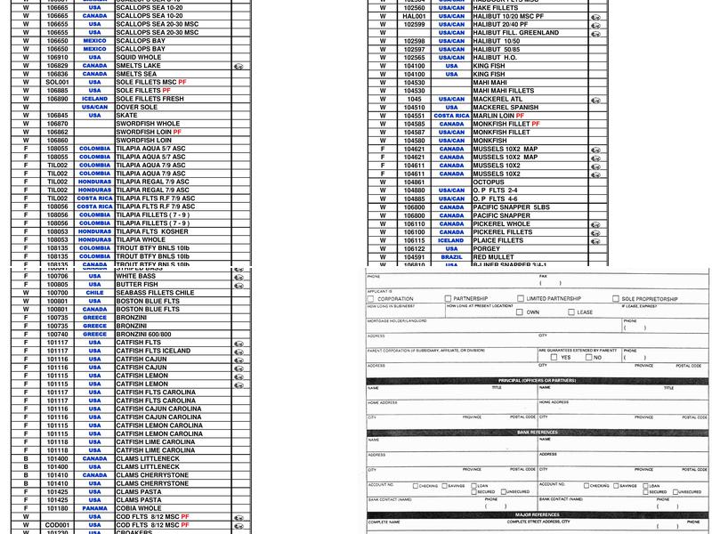 Mike's Fish Market Vansco Menu