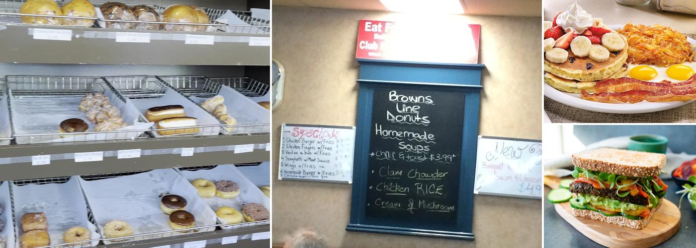 B-line Donuts and Breakfast Menu