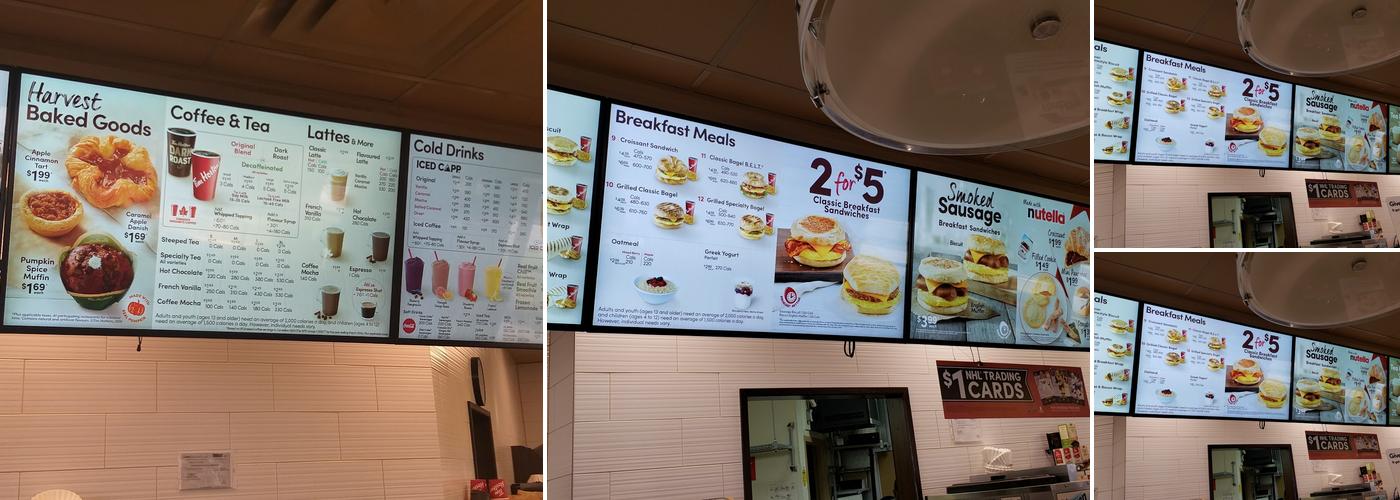 Tim Hortons Menu