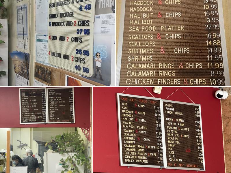 McCowan Fish & Chips Menu