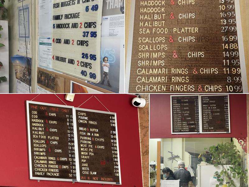 McCowan Fish & Chips Menu