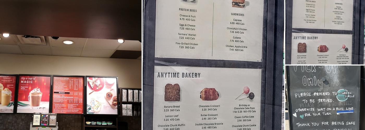 Starbucks Menu