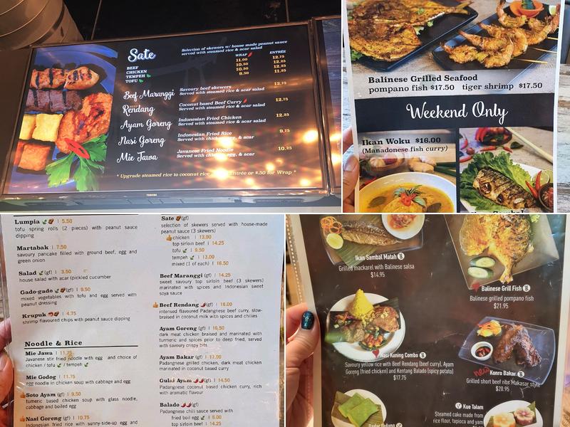 Satay Sate Indonesian Food Menu