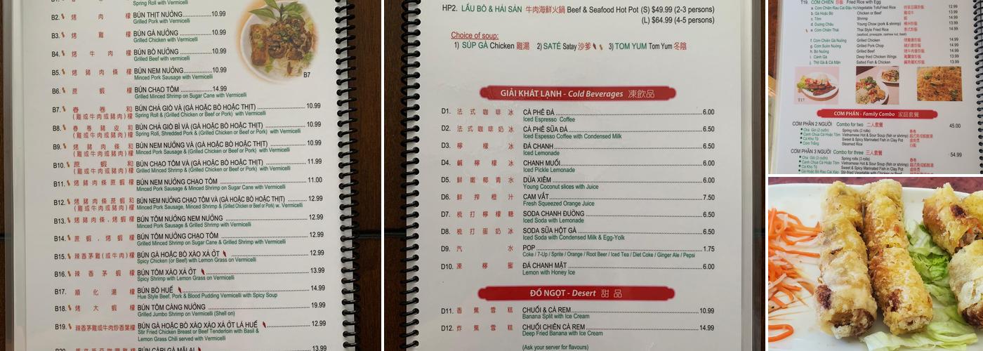 Hung Long Restaurant Menu