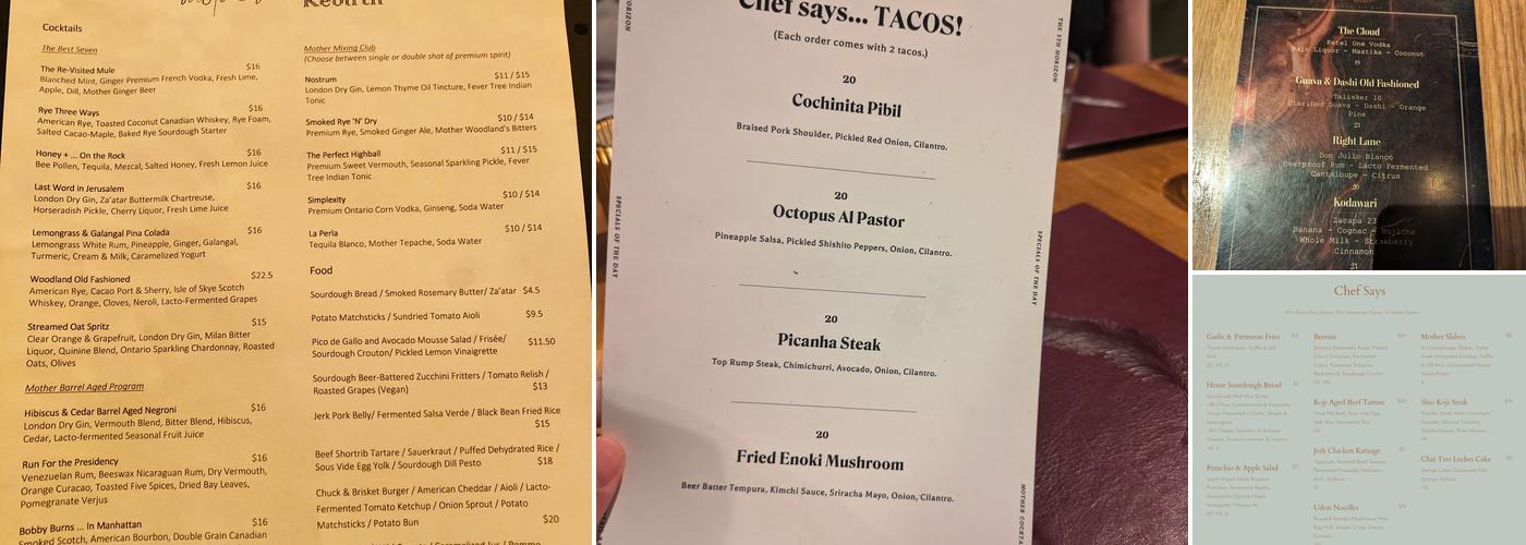Mother Menu