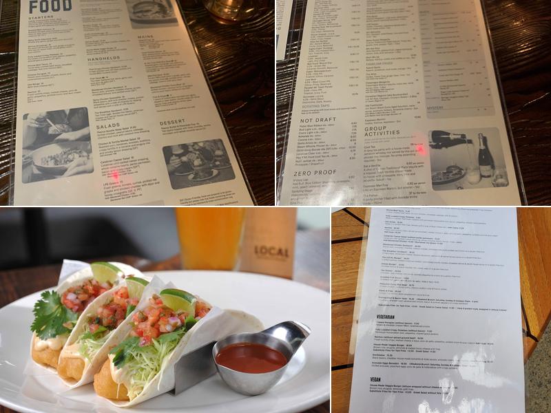 LOCAL Public Eatery 8th Avenue Menu