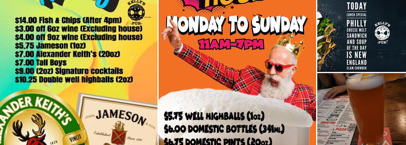 Kelly's Pub Menu