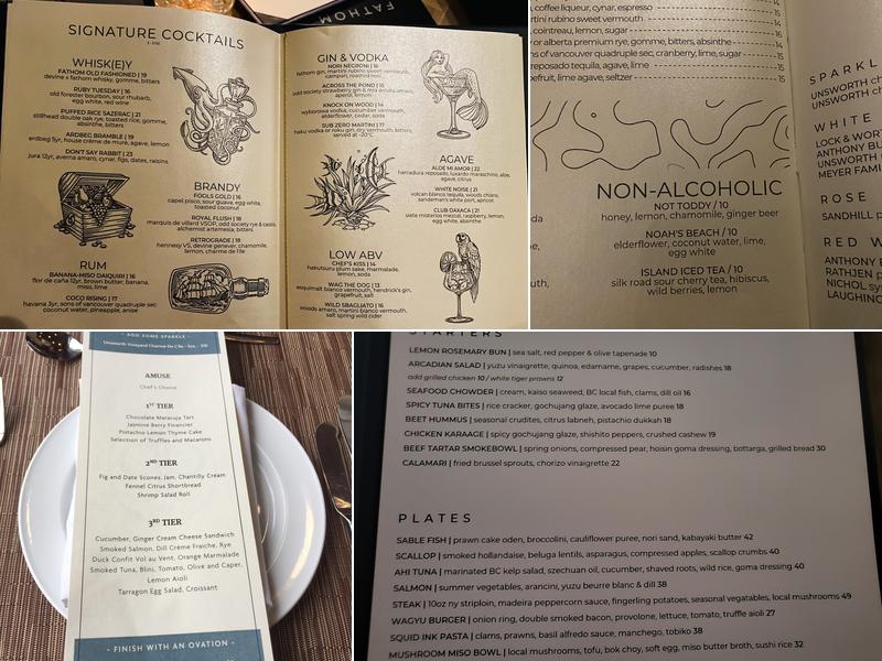 Fathom Menu