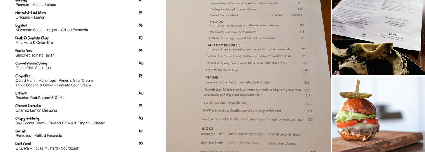 Michael & Marion's and The Side Door Menu