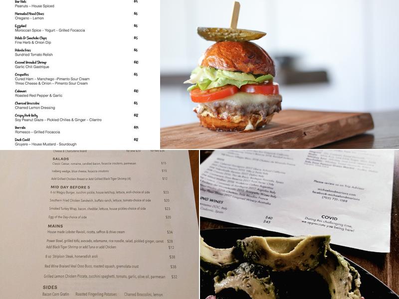 Michael & Marion's and The Side Door Menu