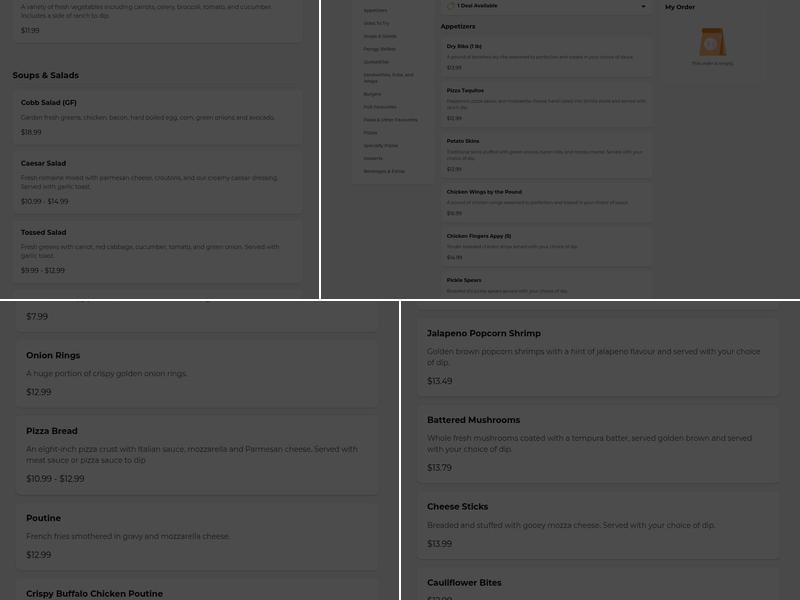 Creekside Pub & Brewery Menu