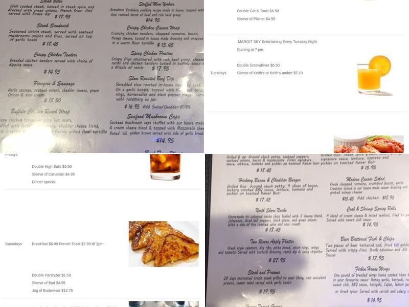 Rock'n Firkin Sports Pub & Grill Menu