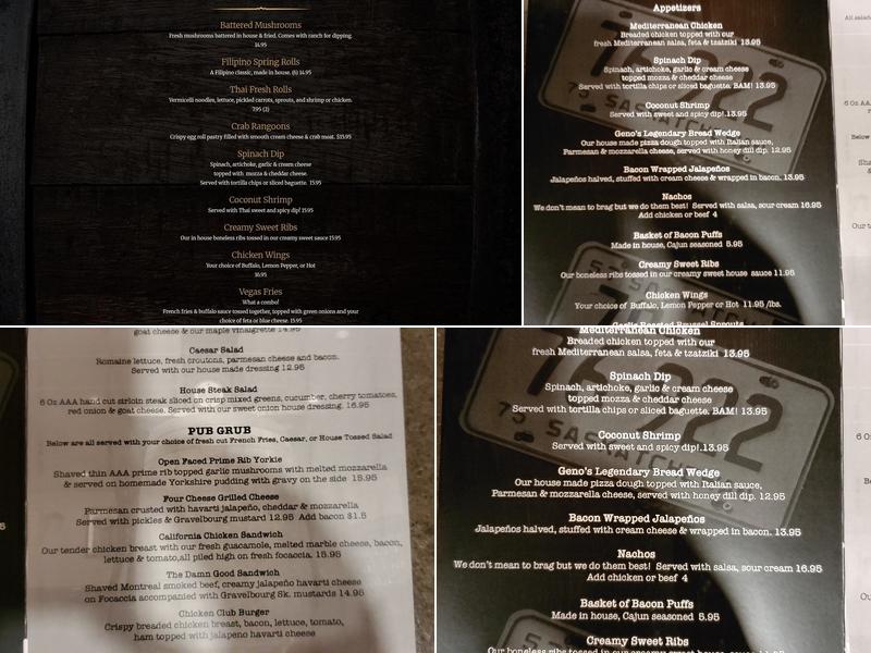 Cask82 Menu