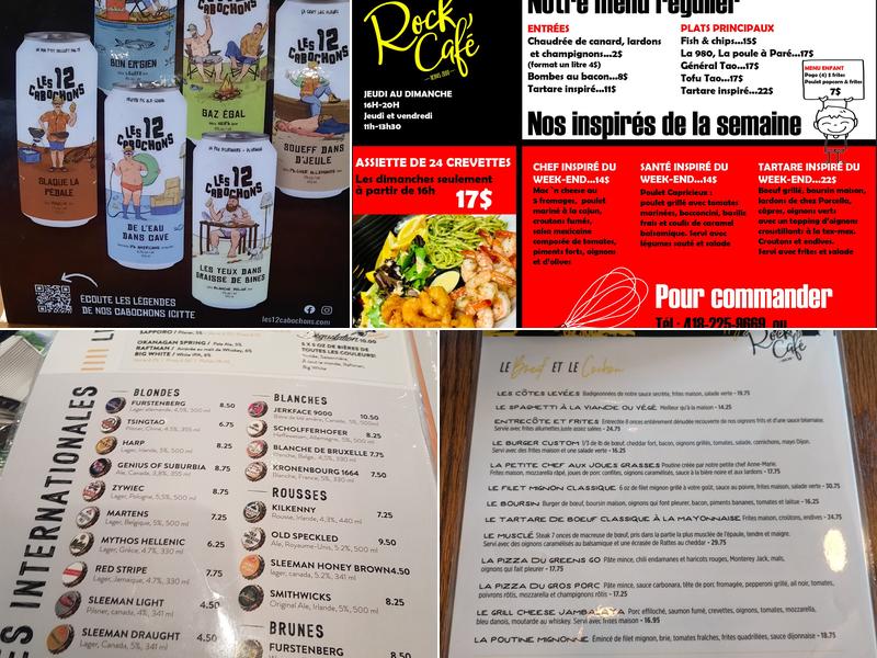 Rock Café Menu