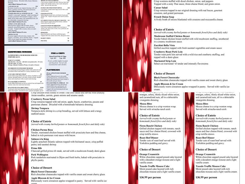Jennifer's Menu