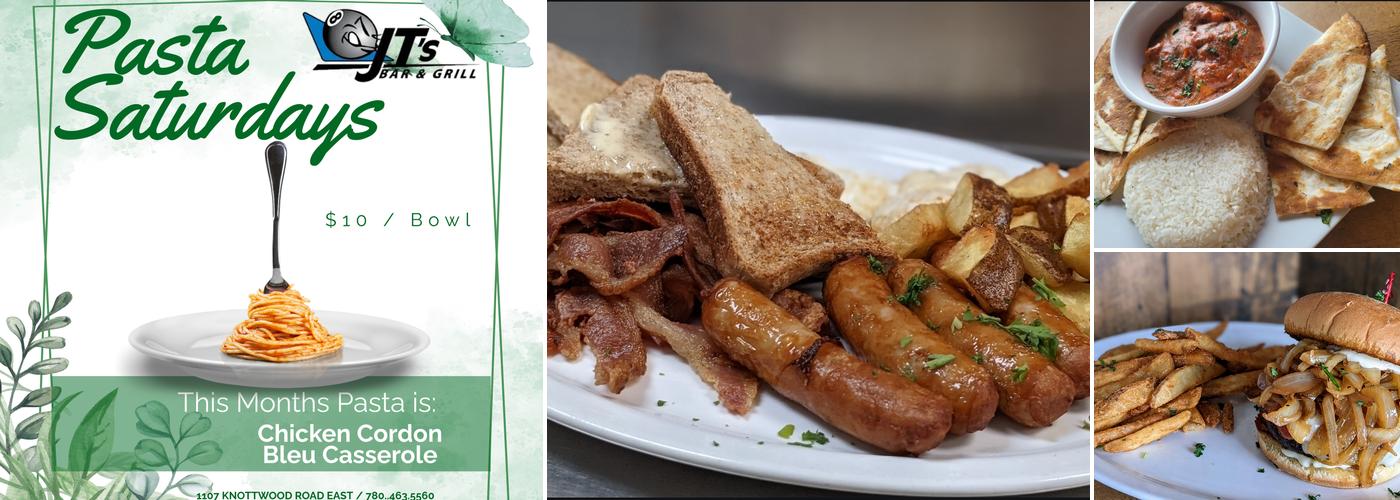 JT's Bar & Grill Menu