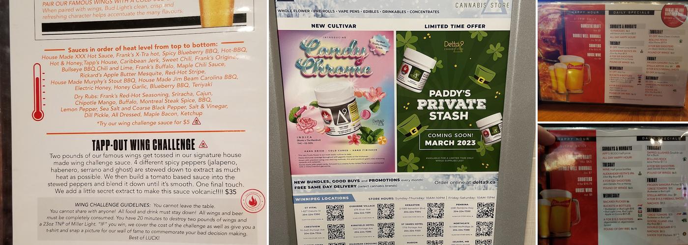 Tapp's Neighbourhood Pub Menu