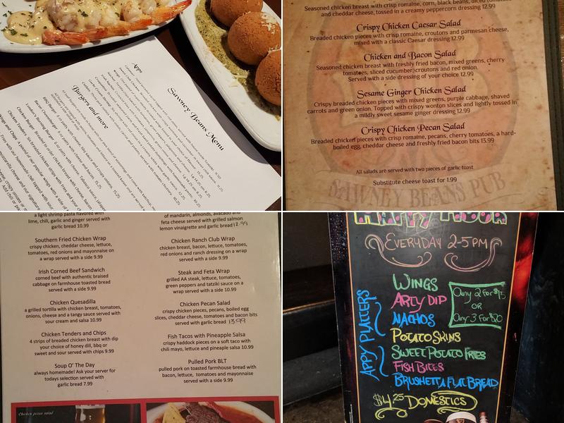 Sawney Bean's Menu