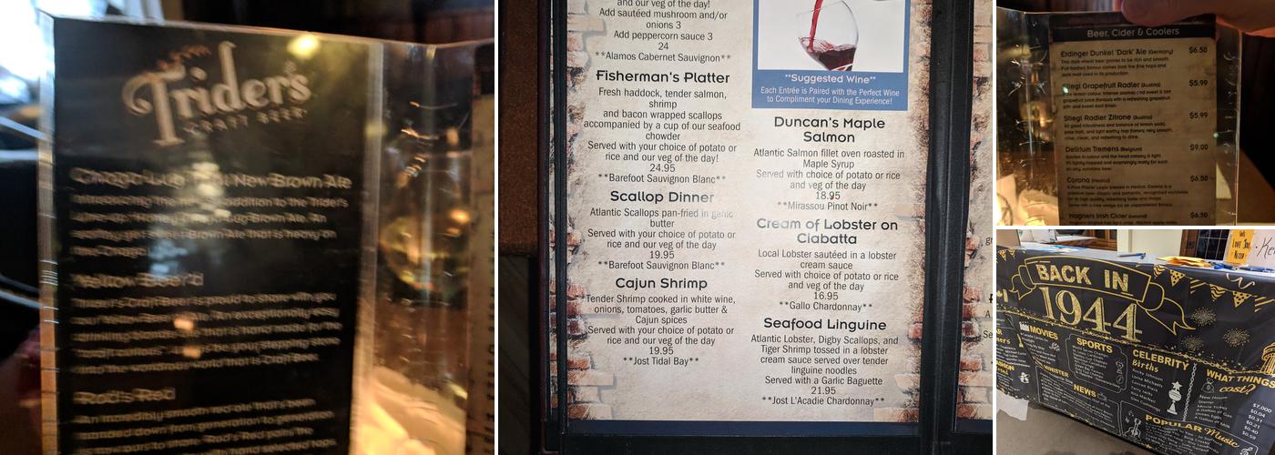 Duncan's Pub Menu
