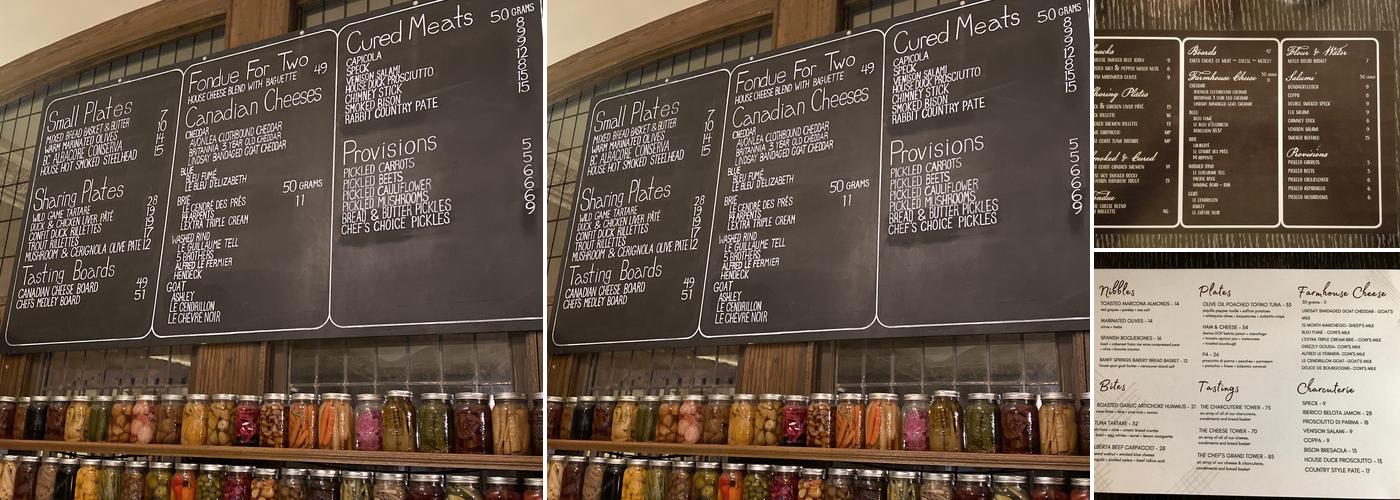 Grapes Menu
