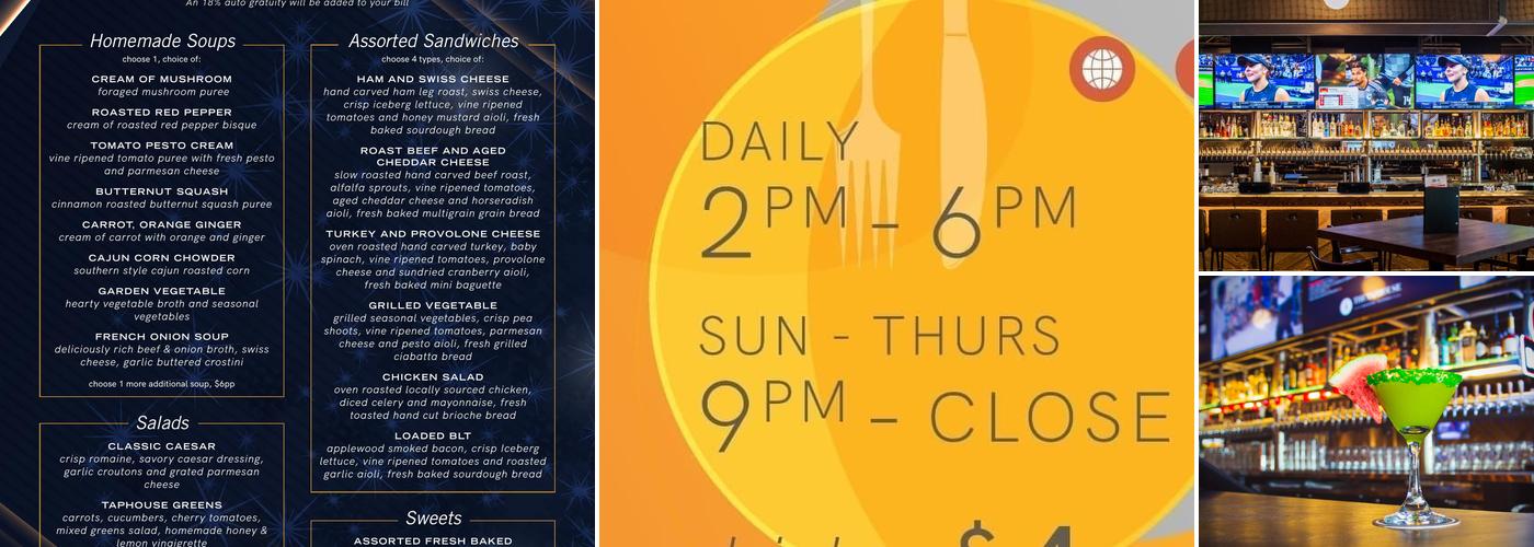 The Taphouse Coquitlam Menu