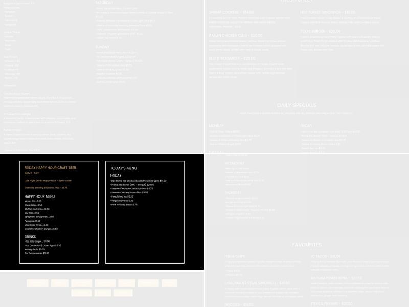 Jolly Coachman Pub & Liquor Store Menu