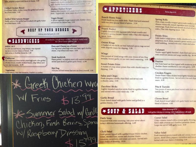 Ranch Pub & Grill Menu