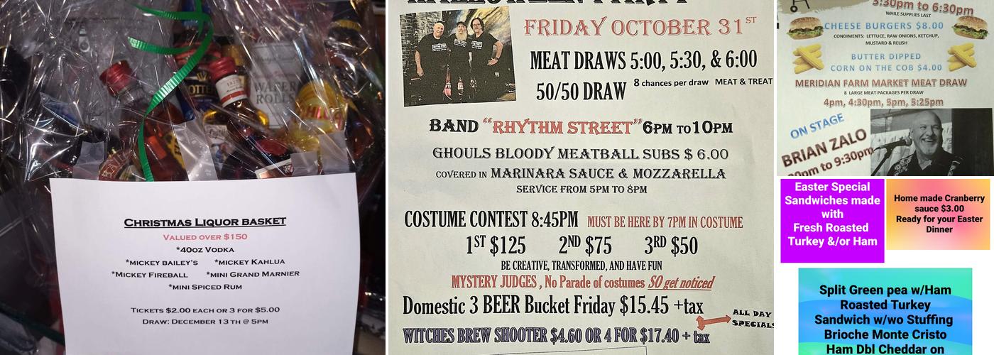 Royal Canadian Legion Branch 2 Menu