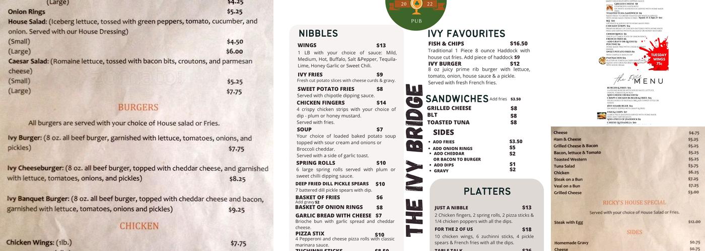 Ivy Bridge Menu