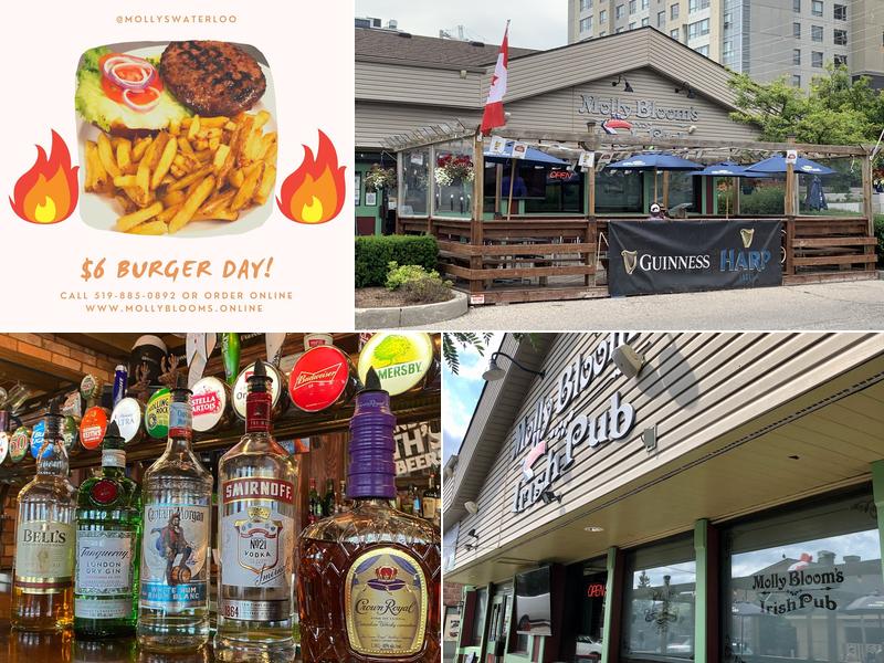 Molly Bloom's Irish Pub University Shops Plaza,  170 University Ave W, Waterloo