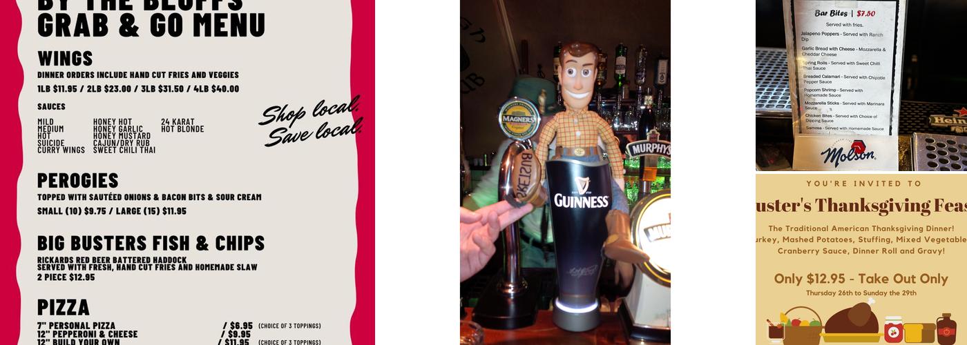 Buster's By The Bluffs Menu