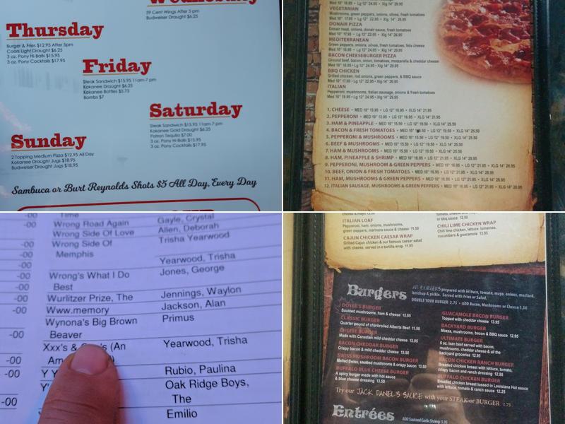Doyle's Pub Menu