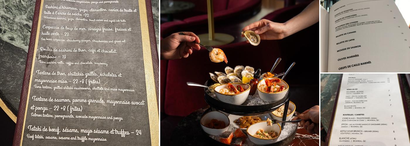 Bar Les Cousins Menu