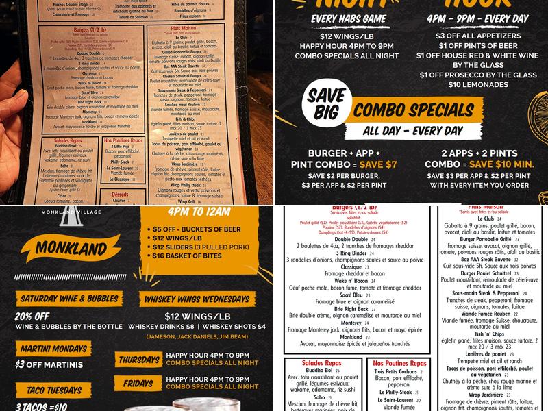 Typhoon Lounge Menu