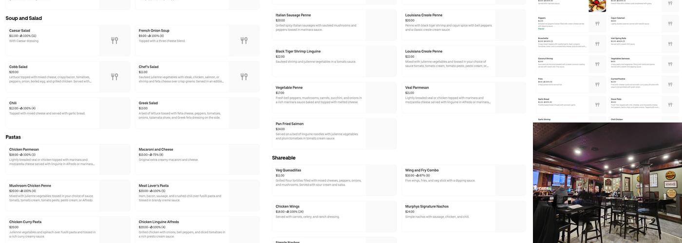 Scruffy Murphy's Menu