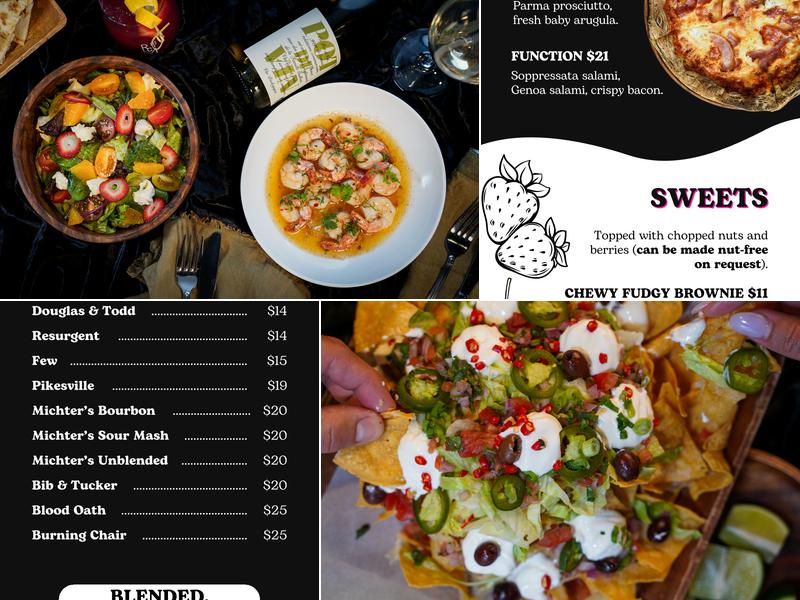 Function Bar + Kitchen Menu