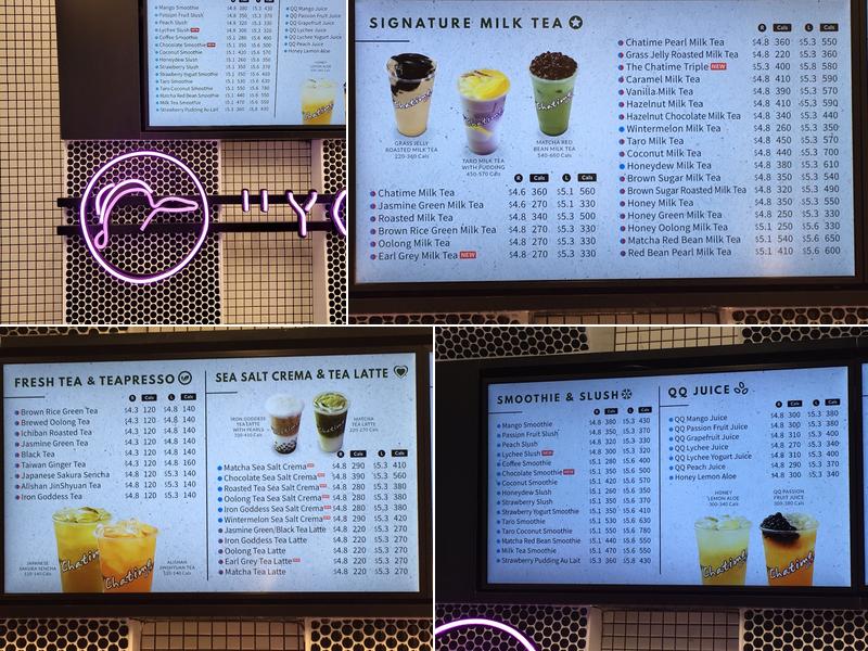 Chatime Menu