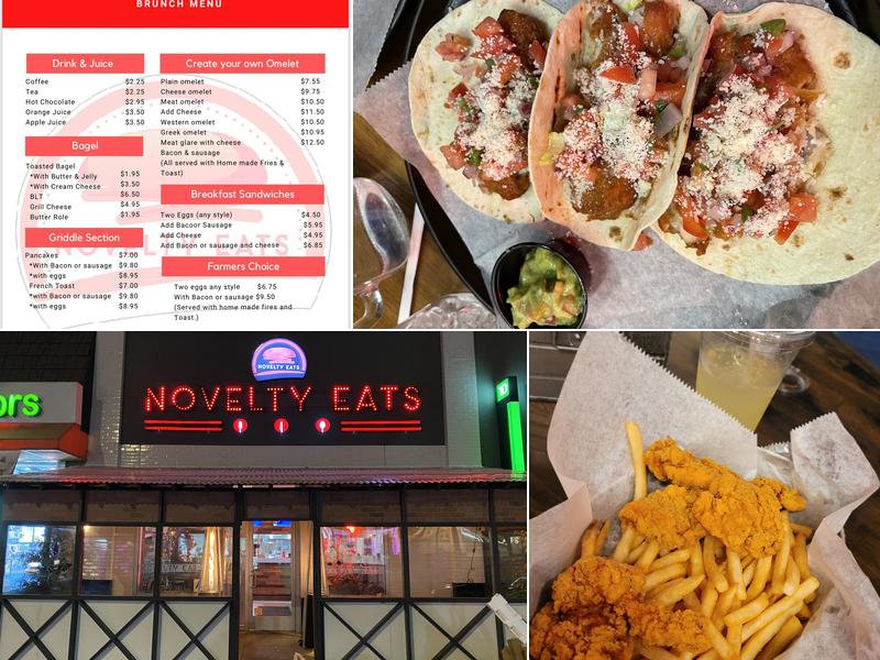 Novelty Eats Menu
