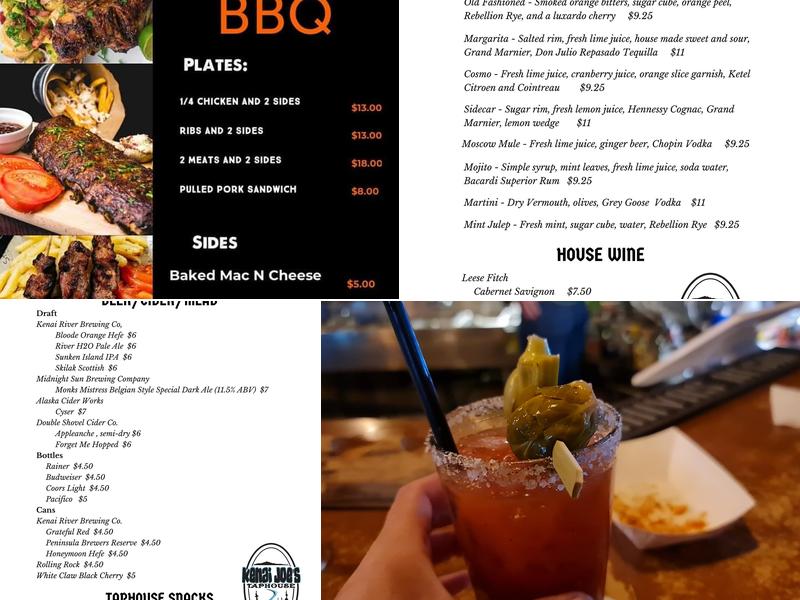 Kenai Joe's Menu