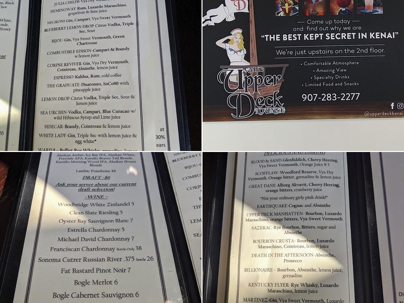 Upper Deck Menu