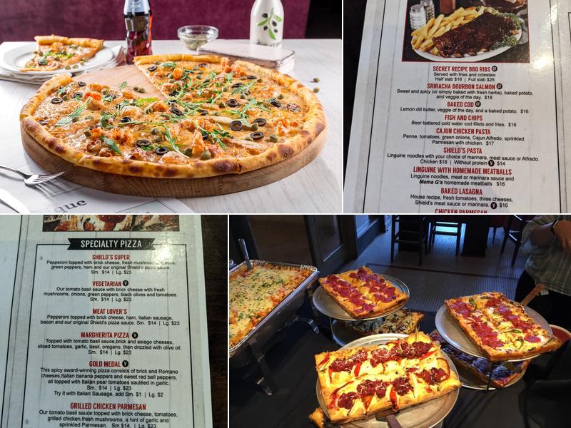 Shield's Restaurant Bar Pizzeria Menu