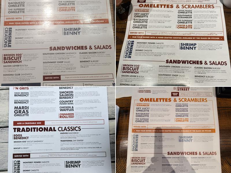 Another Broken Egg Cafe Menu