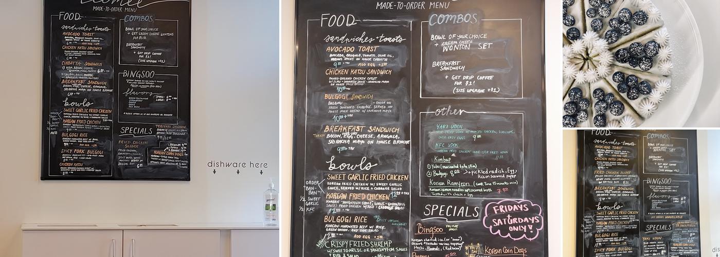 HeeMee Coffee + Bakery Menu